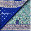 Meena Jaal Banarasi Saree Sea Blue [Code: SR-0026]